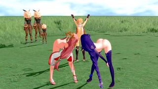 Raiden Shogun Yae Miko Helltaker Dance MMD SEX Dance B(稲妻編2)