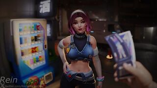 D.Va Doing Anything for Tickets [Reinamation3D]