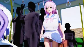 a normal day on a futanari train (part 2)