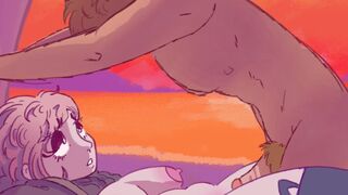 Chiaki and Hajime at the beach - @Furilewdy