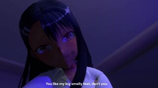 Nagatoro Footjob + Self Worship