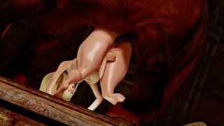 Mammoth tusks are too cold and stiff... but this steed, hot and throbbing.