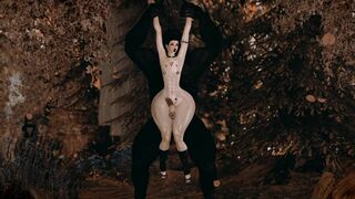 Alpha Werewolf beast shows his appreciation of thicc femboy thighs. Keep doing those