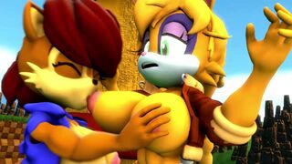 The best friends forever! (Sally x Bunnie) [Amimation] [Commission] NSFW/SFM