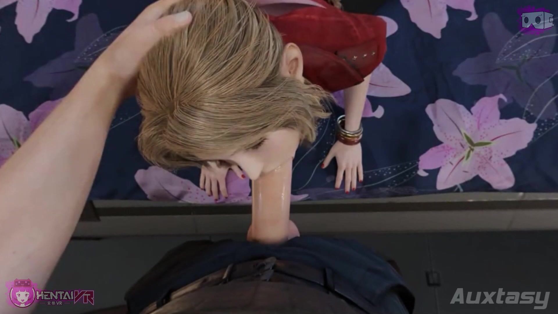 aerith, blowjob