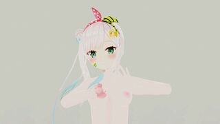 Hololive Airani Lofifteen Hentai Vtuber Undress Dancing Cupid Song MMD 3D