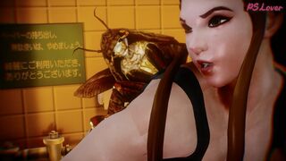 insect uses Brigitte pussy - Ryo86/PSlover