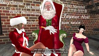 Santa's young wife fucks with elves