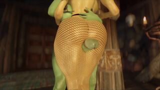Futanari Orc Fucks Juicy Curvy Thighs Sluts