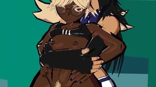 Thigh sex into standing sex