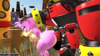 E-123 Omega drills into Amy's fuckhole