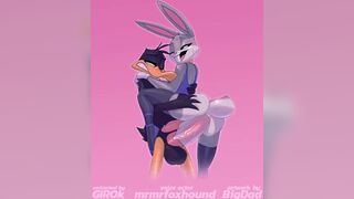 Daffy fucks Bugs