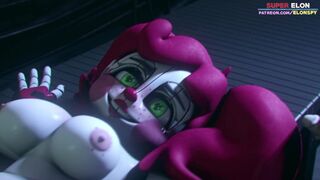 Circus Babe gets a facial