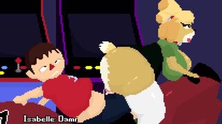 [4K]Isabelle thinks the motocross game is 2 players