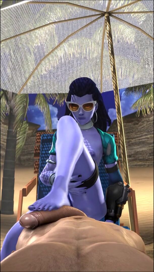 Widowmaker footjob [Blueberg]