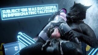 Tali x Werewolf Impregnation [Rekin3D]