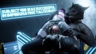 Tali x Werewolf Impregnation (no dialogue) [Rekin3D]
