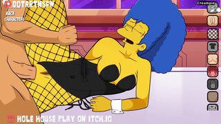 Marge Simpson Dress Lift Creampie - Hole House