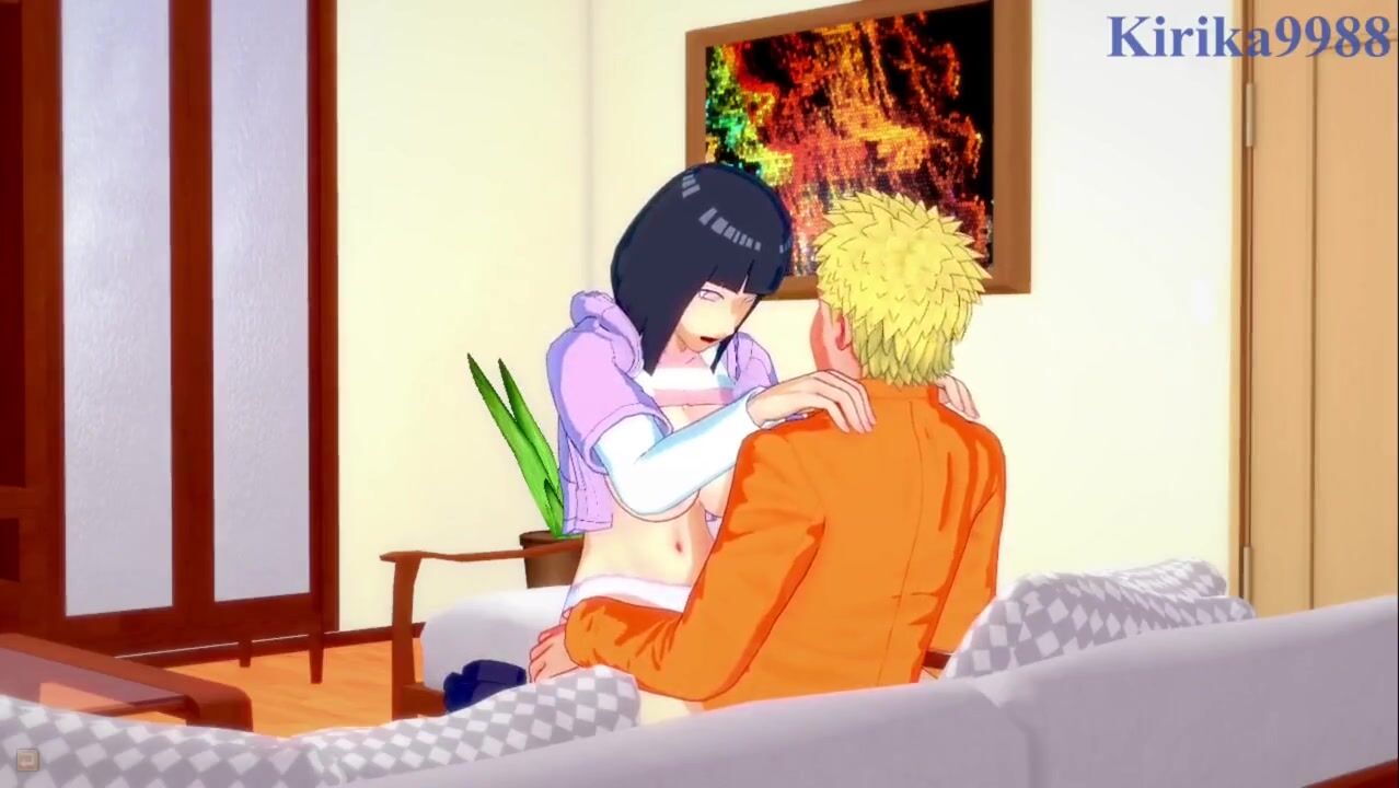 Naruto Shippuden - Hinata and Naruto have deep sex in the living room