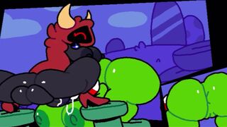 Bismuth face fucks a piranha plant