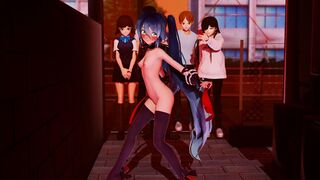 Miku Dared to Strip in Public - Apple Pie