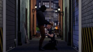 Hot female cop tackles and has sex with hooligan