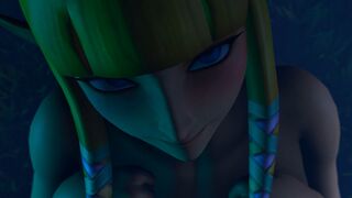 Midna and Zelda Threesome