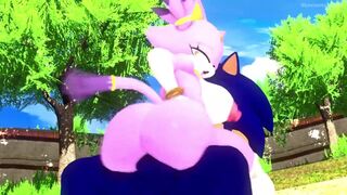 Blaze riding Sonic (sound)