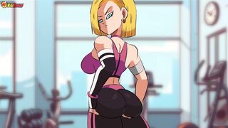 Android 18 at the gym