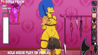 Marge Simpson Rope Bondage Spanking - Hole House