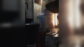 Widowmaker takes time to unwind. [VGErotica]