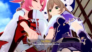 Yae Miko x Lisa Commission