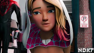 Gwen Stacy riding Miles [NDK7]