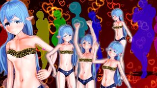 Elise Get Lucky Meme Dance (Ecchi)