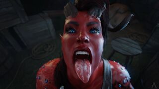 Lae'Zel and Karlach [Amazonium]