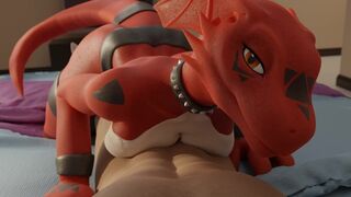 Morning Routine With Guilmon [Dirty Apples]