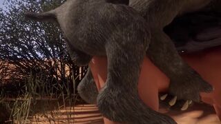 Wild Life - Goat Demon cums inside Female Human