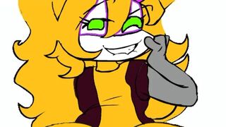 Bunnie Rabbot playing with Marcos The Hedgehog