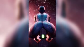 Nebula rides Thanos's infinity Buster [Niisath]