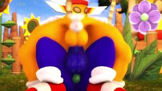 Sonic pounding on Tails (Sound)