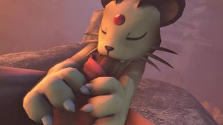 Feeding Persian Some Meat [P812P]