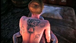 The Witcher 2 Ves Extended Romance scene