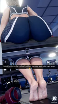 Cammy Futa Gym Foot Perv