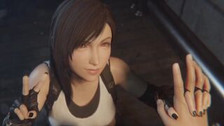 Cloud and Tifa's post-drinking revelry.