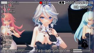 Fronina, Rosalia, and Lilia Sex Dance（QOS Attention）