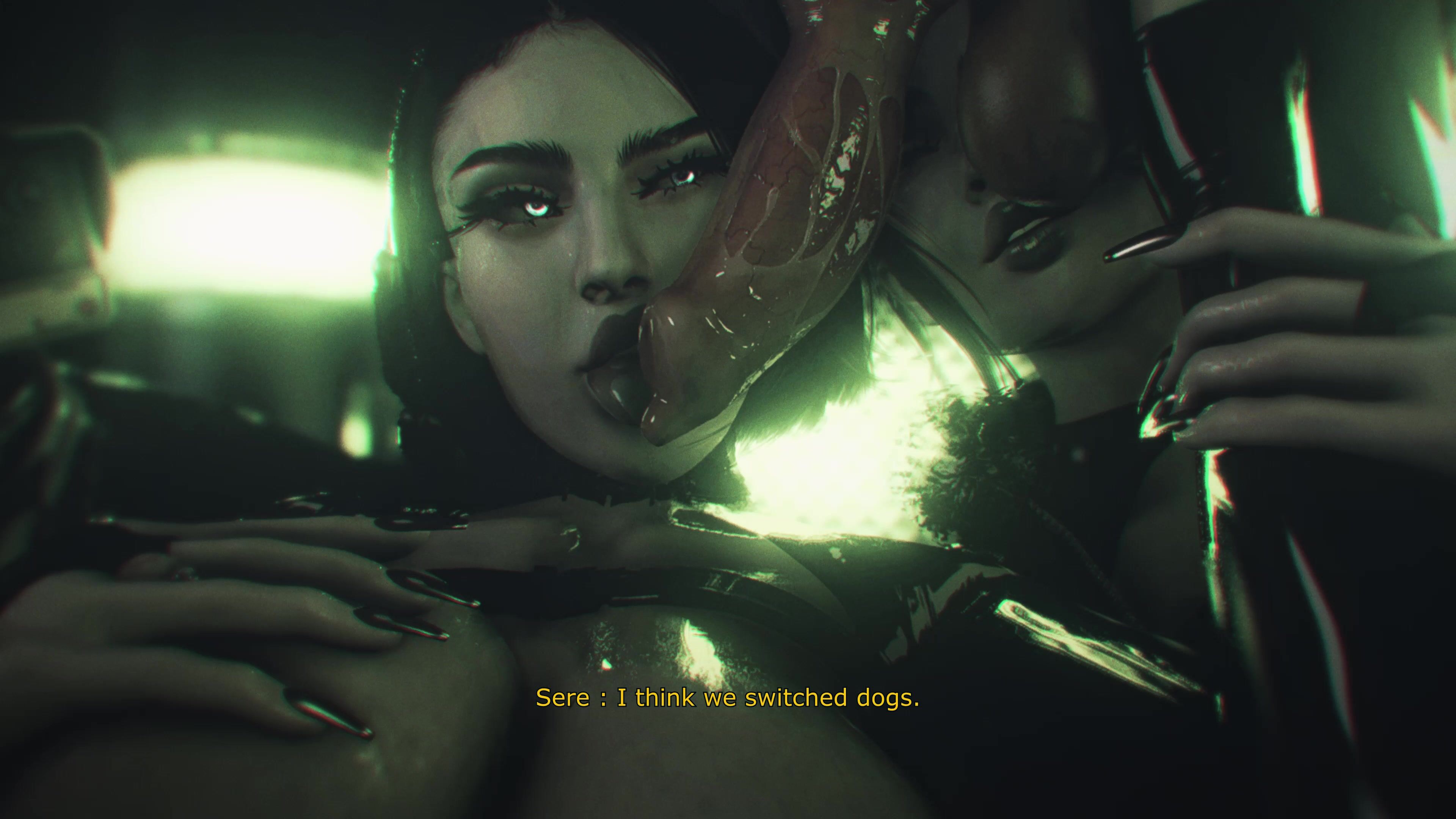 Tasting your sister on a dogs dick