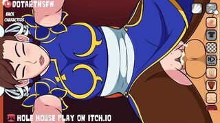 Chun Li Doggy Style Dripping Creampie - Hole House