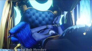 Luna Struggling on the Bed [DeadAir3d]