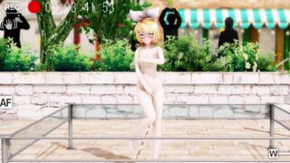 Kagamine Rin Naked Dance - Too cute!