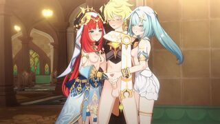 Nilou & Faruzan Double HJ ANIMATION (4K) (Topless) [PastaPaprika]